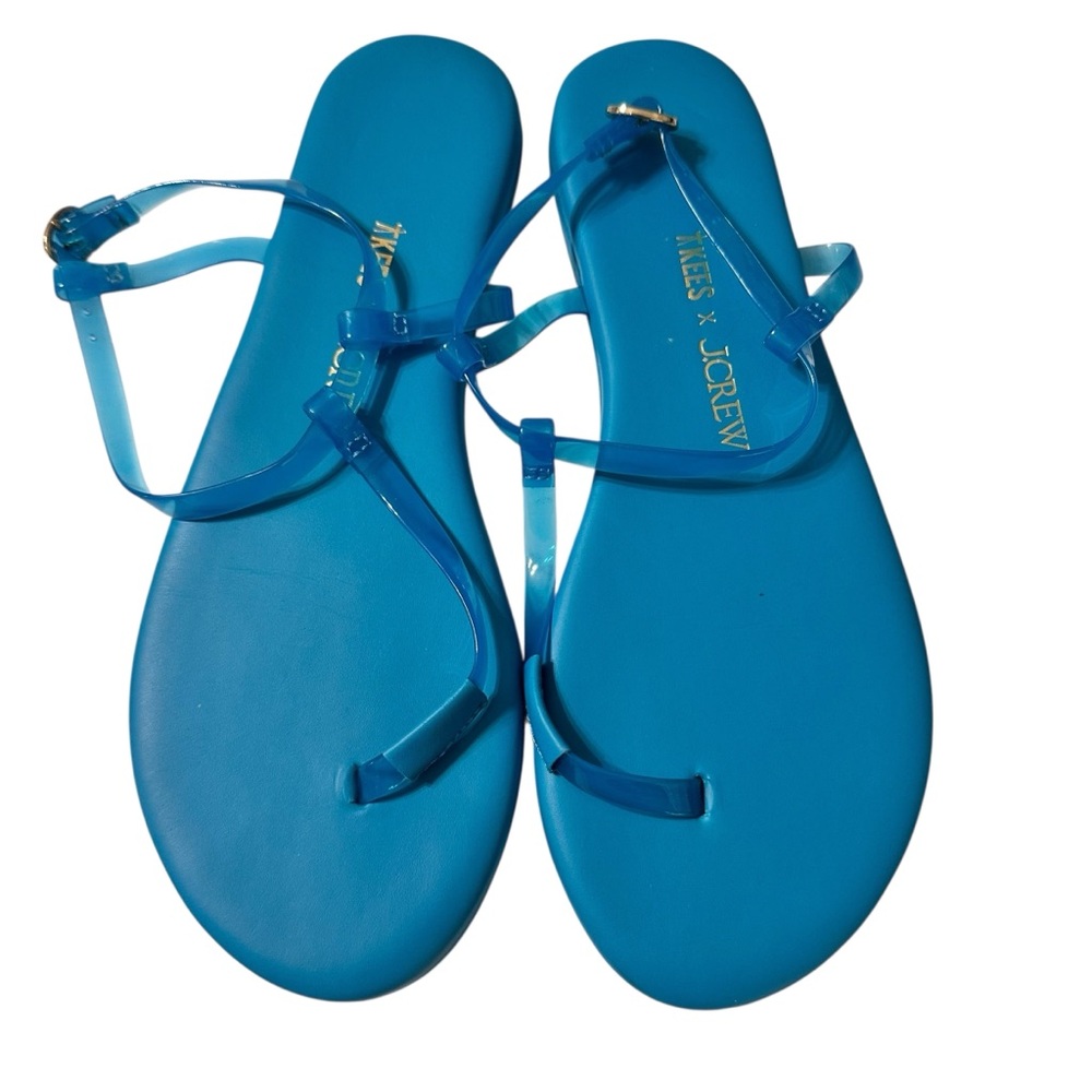Tkees x JCREW Mallorca Mirage Thong Jelly Strap Sandals Size 7 - Picture 4 of 8